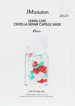 Маска тканевая для лица с центелой JMsolution Derma Care Centella Repair Capsule Mask фото