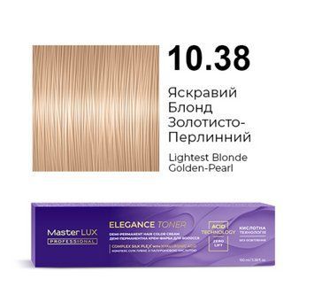 10.38 Деми-перманентная крем-краска для волос Master LUX professional 100 мл фото