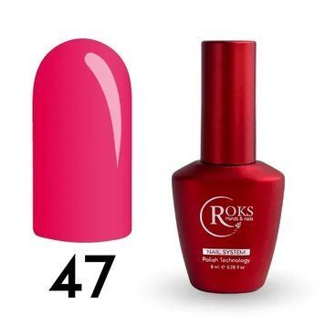 Базове покриття ROKS Rubber Base French №47 8 мл Neon фото