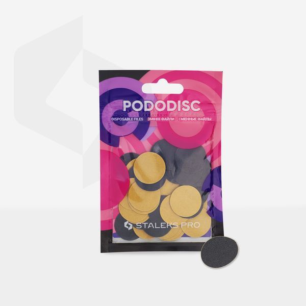 Сменные файлы для педикюрного диска Pododisc Staleks Pro M 100 грит 50 шт фото