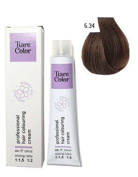 6.34 Крем-фарба для волосся TIARE Hair COLOR Colouring Cream 60 мл фото