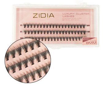 Вії накладні пучкові Zidia Cluster Lashes 20D C 0.10 (3 лєнти, розмір 8 мм) фото