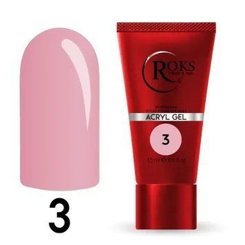 Акрил гель для нігтів ROKS Acryl Gel №03 15 мл фото