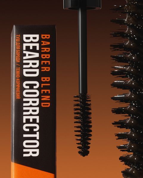 Туш для бороди 02 Темно-коричнева Barber Blend Dark Brown 10 мл фото