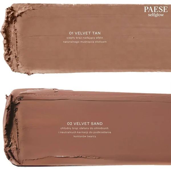 Кремовый бронзер с матовым эффектом Pase Selfglow Bronzer No01 Velvet Tan 8 г фото