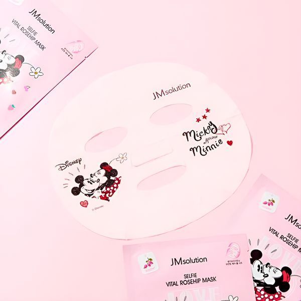 Маска тканевая для лица с шиповником JMsolution Disney Collection Selfie Vital Rosehip Mask фото