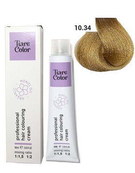 10.34 Крем-фарба для волосся TIARE Hair COLOR Colouring Cream 60 мл фото