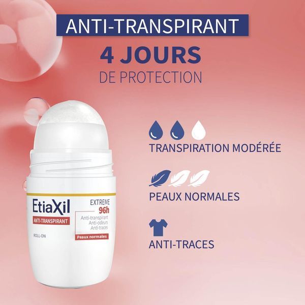 Антиперспірант кульковий тривалої дії Etiaxil Antiperspirant Extreme 96H 50 мл фото