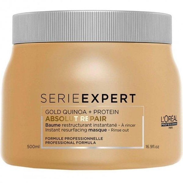 Маска золота для відновлення пошкодженого волосся L&rsquo;Or&eacute;al Professionnel Absolut Repair Golden 500 мл фото