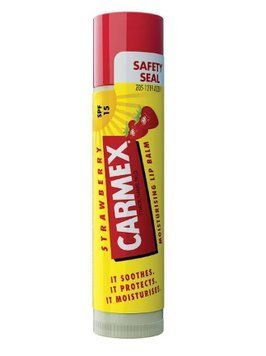 Бальзам для губ со вкусом земляники Carmex Strawberry стик 4,25 г фото