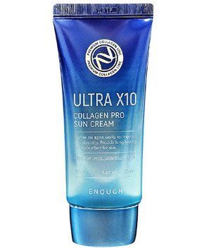 Солнцезащитный крем для лица SPF50 Enough Ultra X10 Collagen Pro Sun Cream 50 мл фото