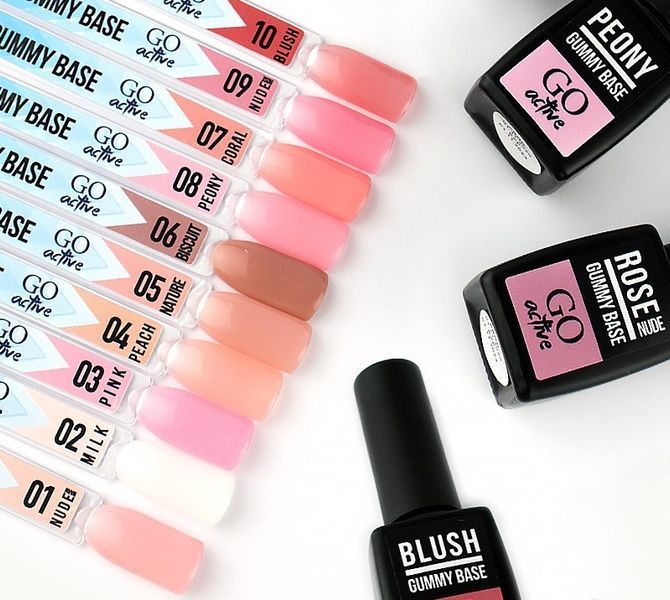Основа камуфлююча №9 GO ACTIVE Gummy Base Camouflage 10 мл Nude Rose фото