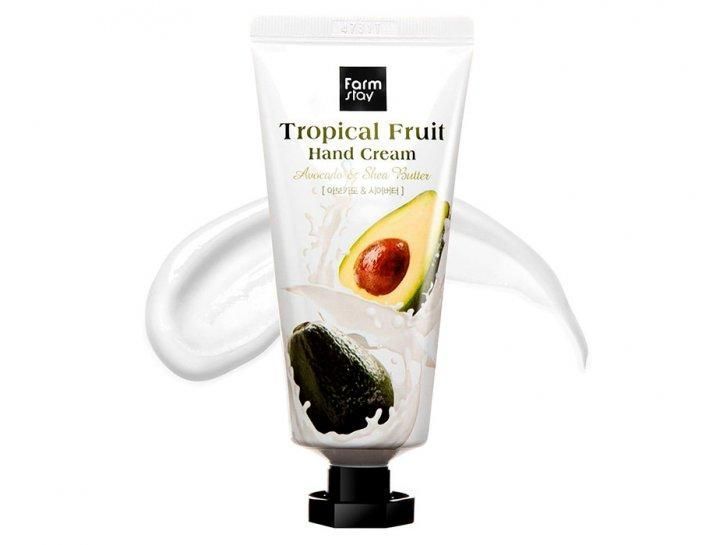 Крем для рук с авокадо и маслом ши FarmStay Tropical Fruit Hand Cream Avocado 50 мл фото