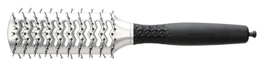 Щітка для укладання 2-стор. тунельна Olivia Garden Essential Style Double Tunnel Nylon/Double Silver фото