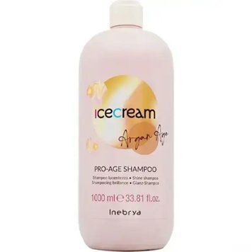 Шампунь с аргановым маслом для окрашенных волос Inebrya Pro-Age Argan Oil Shampoo 1000 мл фото