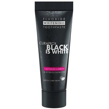 Зубна паста освітлююча з активованим вугіллям Curaprox Black Is White 10 мл фото