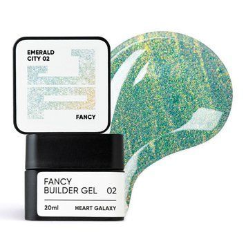 Білдер-гель з ефектом хамелеону №02 Jerden Proff Fancy Builder Gel 20 мл фото