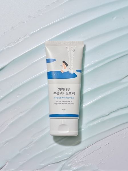 Увлажняющая маска смывная с березовым соком Round Lab Juice Moisturizing Washoff Pack 80 мл фото