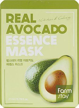 Маска тканева для обличчя з екстрактом авокадо FarmStay Real Avocado Essence Mask 23 мл фото