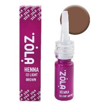 02 Хна профессиональная для бровей Light Brown ZOLA 10 г фото