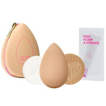 Набір лімітований 4в1 Besties Bronze Starter Set бежевий (мінікосметичка+спонж+килимок+мило) фото