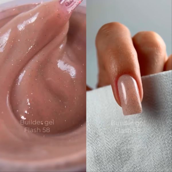 Гель моделюючий Edlen Builder Gel №58 Flash 15 мл фото