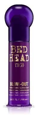Крем для волосся з золотистим блиском для вирівнювання волосся TIGI Bed Head Blow-Out 100 мл фото