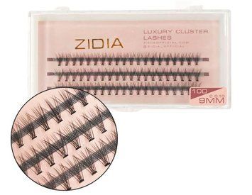 Ресницы накладные пучковые Zidia Cluster Lashes 10D C 0.10 (3 ленты, размер 9 мм) фото