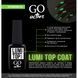 Закрепитель люминесцентный для гель-лака GO ACTIVE Lumi Top Coat 10 мл 1478124738 фото 2
