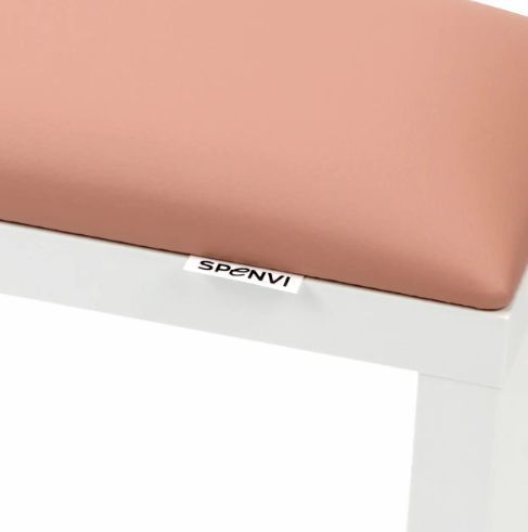 Підставка для манікюру на білих ніжках Spenvi Light Pink фото