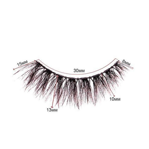Вії багаторазові Zidia Lashes style Lola black band 1 пара фото