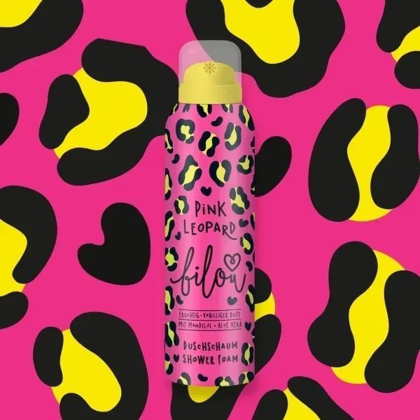 Пінка для душу Bilou Pink Leopard 200 мл фото