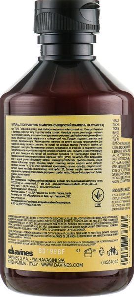 Шампунь очищающий для волос Davines Purifying Shampoo 250 мл фото