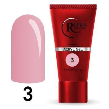 Акрил гель для ногтей ROKS Acryl Gel №03 30 мл фото