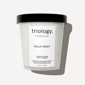 Шампунь-скраб для шкіри голови з морською сіллю та вугіллям Triology Scalp Reset 500 мл фото