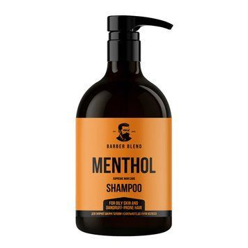 Шампунь для жирної шкіри голови і схильного до лупи волосся Barber Blend Shampoo Menthol 500 мл фото