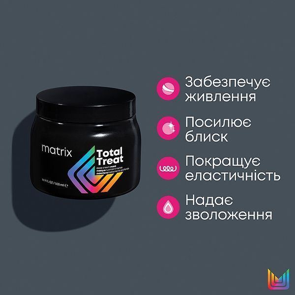 Профессиональная крем-маска для глубокого питания волос Matrix Total Treat Deep Cream Mask 500 мл фото