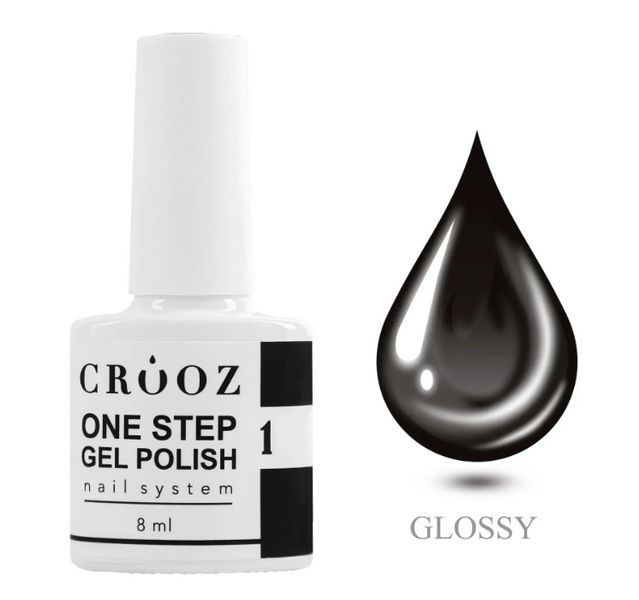 Однофазный гель лак Crooz One Step Gel Polish №01 8мл фото Однофазный гель лак Crooz One Step Gel Polish №01 8мл фото