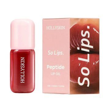 Олійка для губ зволожувальна Hollyskin So Lips Peptide Lip Oil 008 Cherry Toffee 4 мл фото