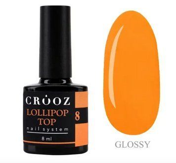 Закріплювач для гель-лаку вітражний Crooz Top Lollipop №08 8 мл фото