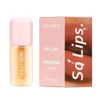 Олійка для губ зволожувальна Hollyskin So Lips Peptide Lip Oil 002 Peach Bloom 4 мл фото
