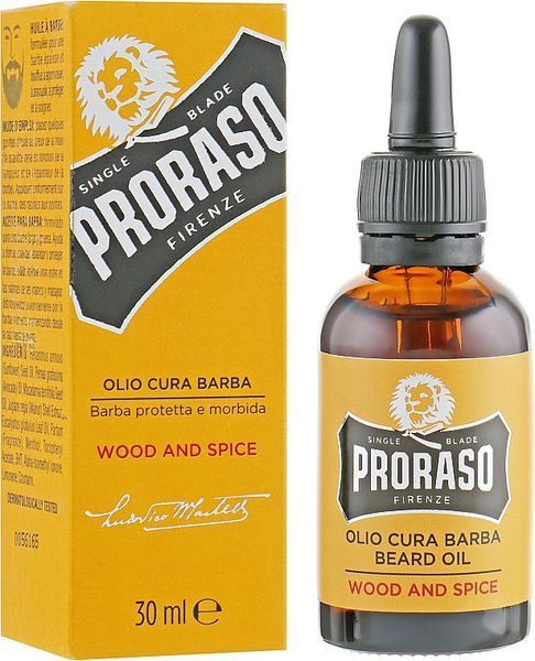 Масло для бороды Proraso Beard Oil Wood & Spice 30 мл фото