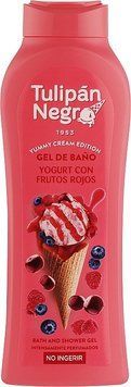 Крем-гель для душу Ягідний Йогурт Tulipan Negro Yummy Cream 650 мл фото