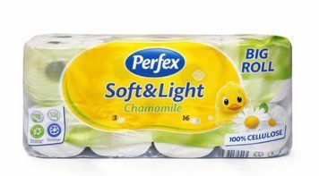 Туалетная бумага 3-х слойная с ароматом ромашки Perfex Soft Daisy 16 шт фото