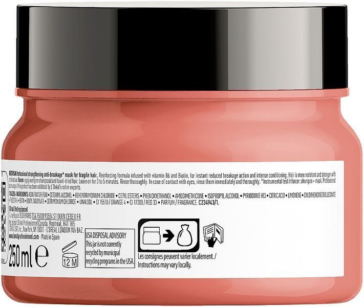 Укрепляющая маска против ломкости волос 250 мл L'Or&eacute;al Professionnel Expert Inforcer фото