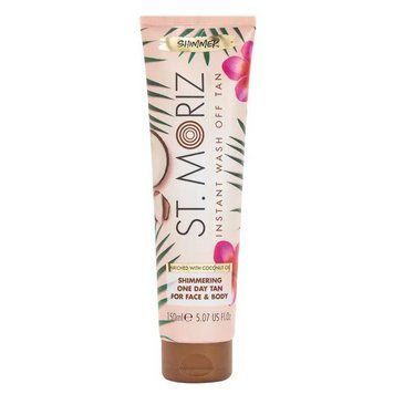Бронзатор с легким эффектом загара St.Moriz Advanced Coconut Tan Instant Wash Off Tan 150 мл фото