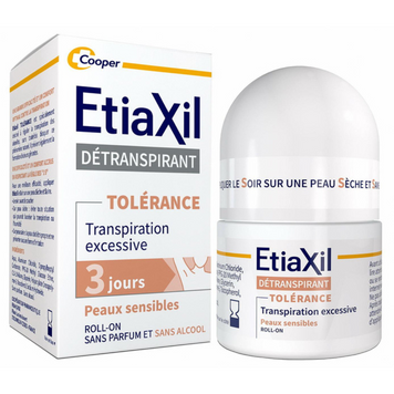 Антиперспірант тривалої дії кульковий для чутливої шкіри Etiaxil Tolerance 15 мл фото