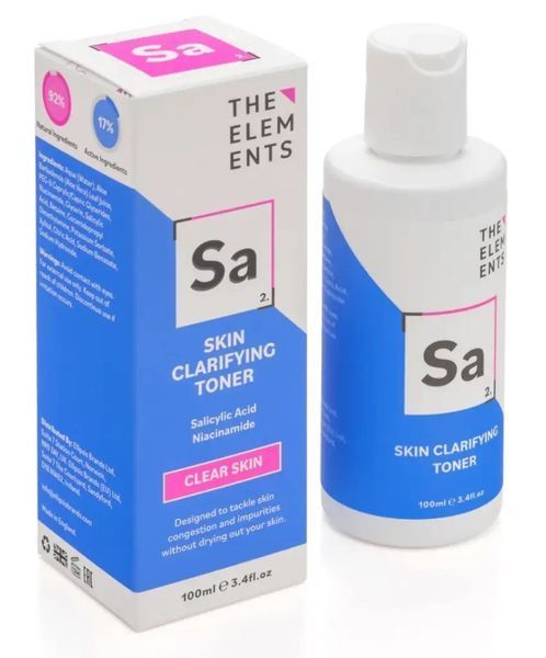 Тонер для лица с салициловой кислотой The Elements Skin Clarifying Toner 100 мл фото