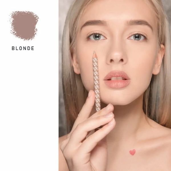 Карандаш для бровей пудровый Powder Brow Pencil ZOLA Blonde фото