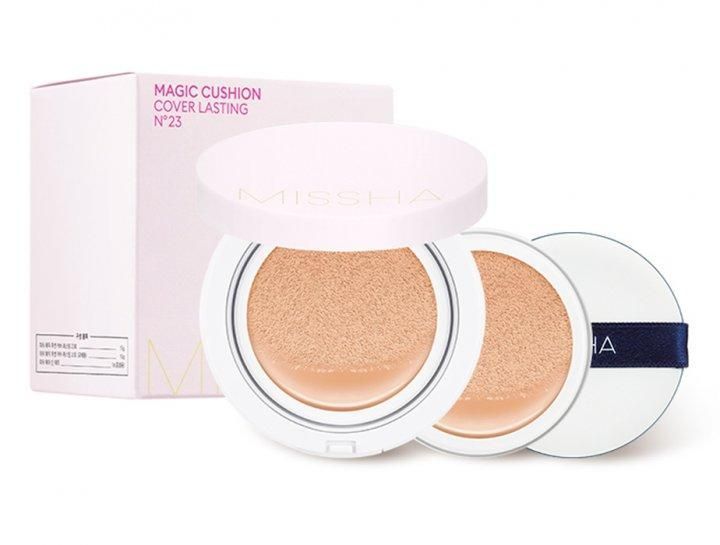 Кушон тональный Missha Magic Cushion Cover Lasting SPF 50 15 мл тонн 23 фото